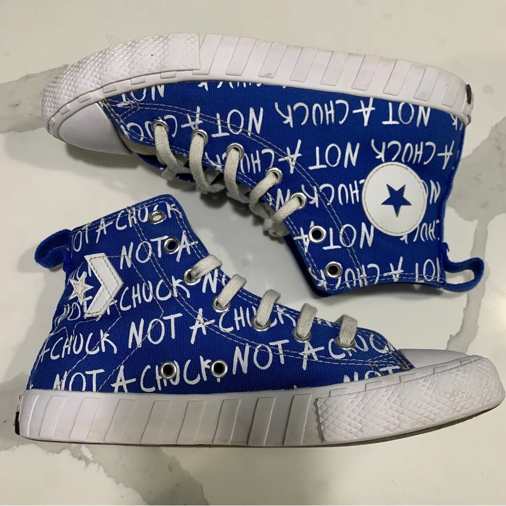 Converse Blue High-Tops with White Accents Size 3Y